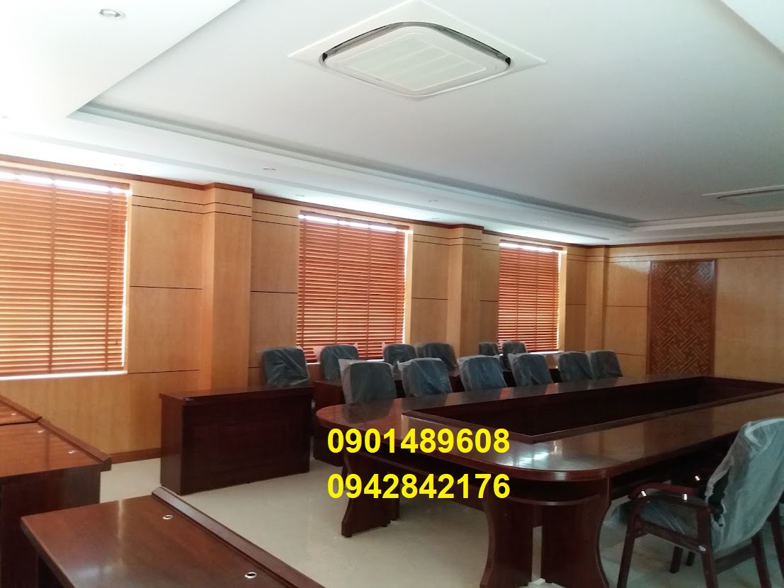 màn sáo gỗ hội trường 1