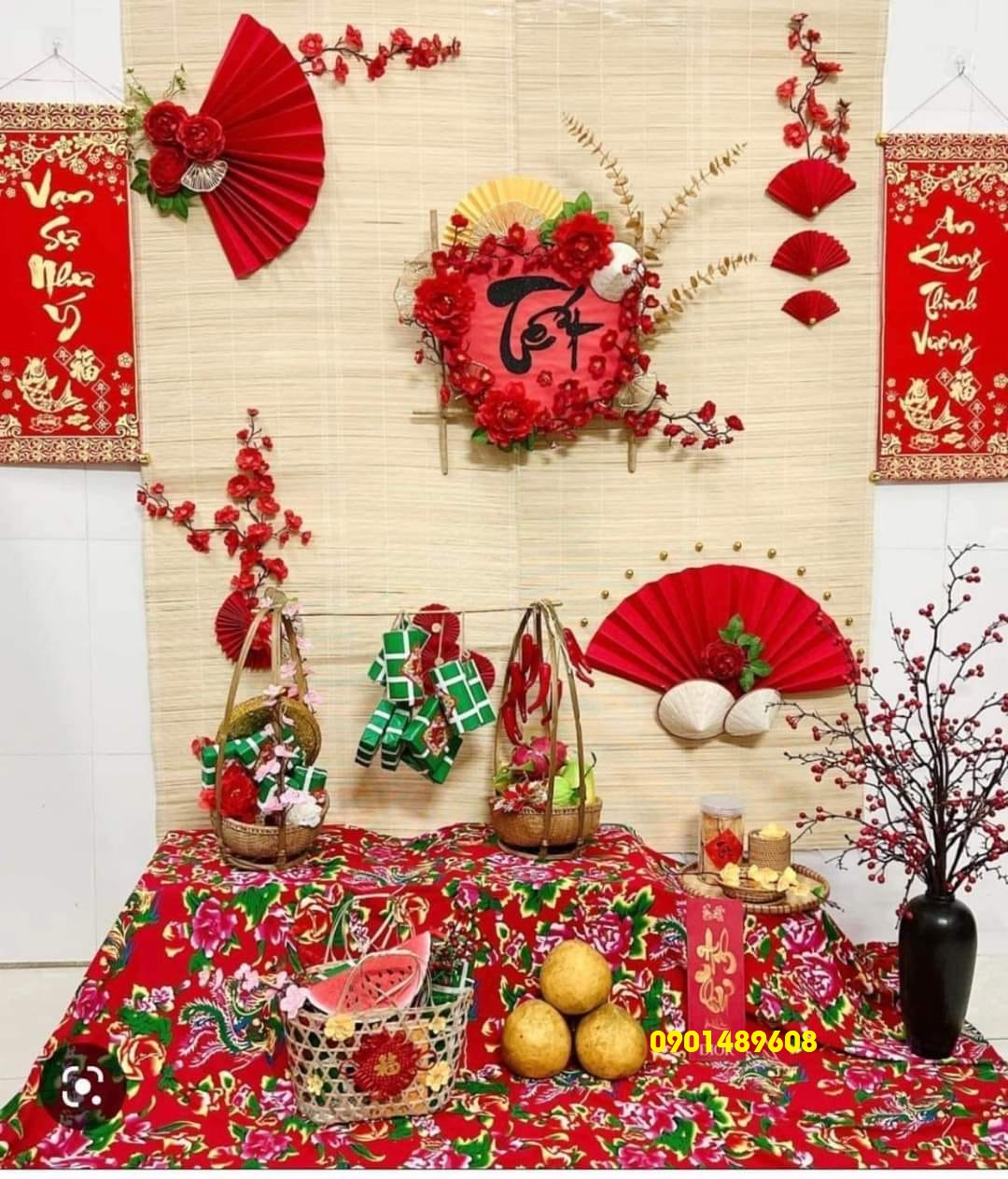 thi công tiểu cảnh tết 4