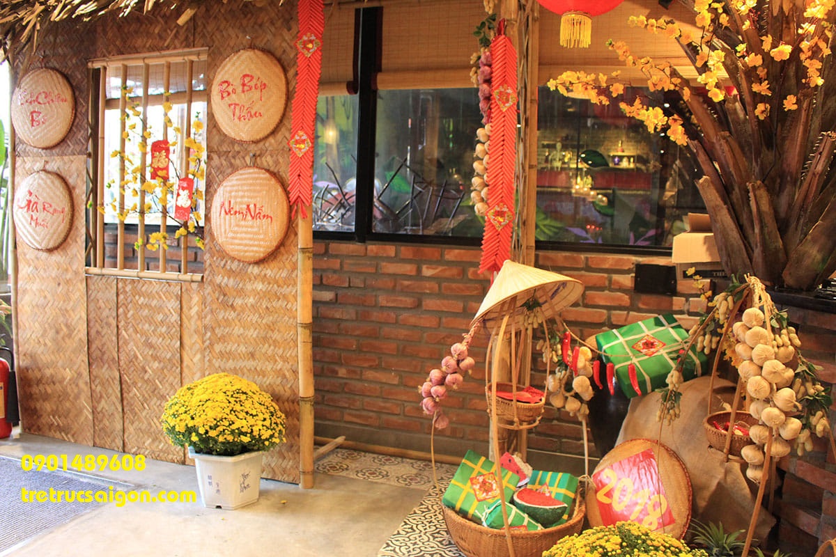 tiểu cảnh tết 