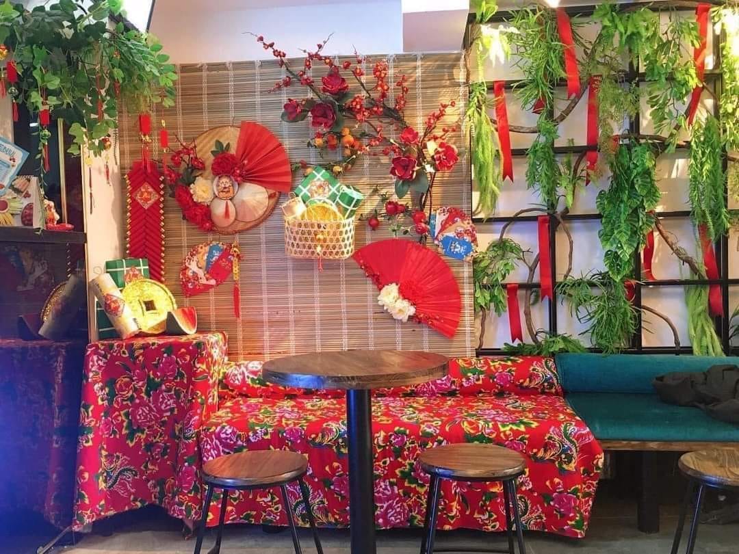 trang trí tết đơn giản