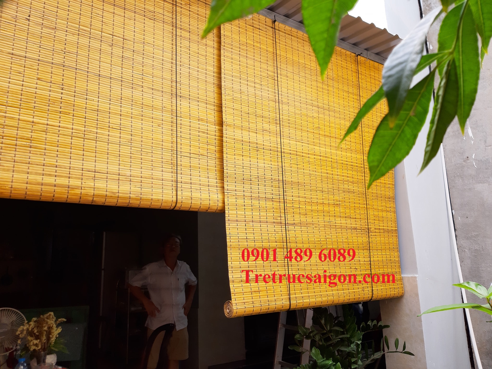 mành tre che nắng