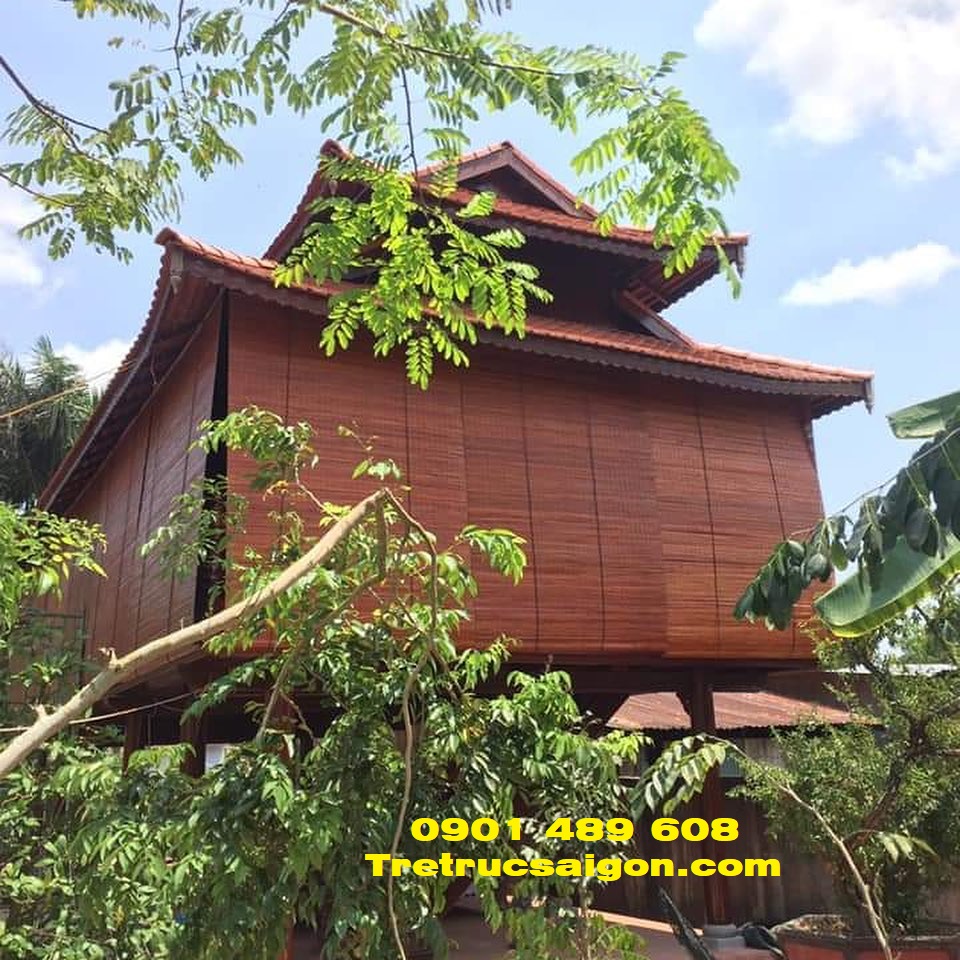 mành tre che nắng nhà gỗ tphcm