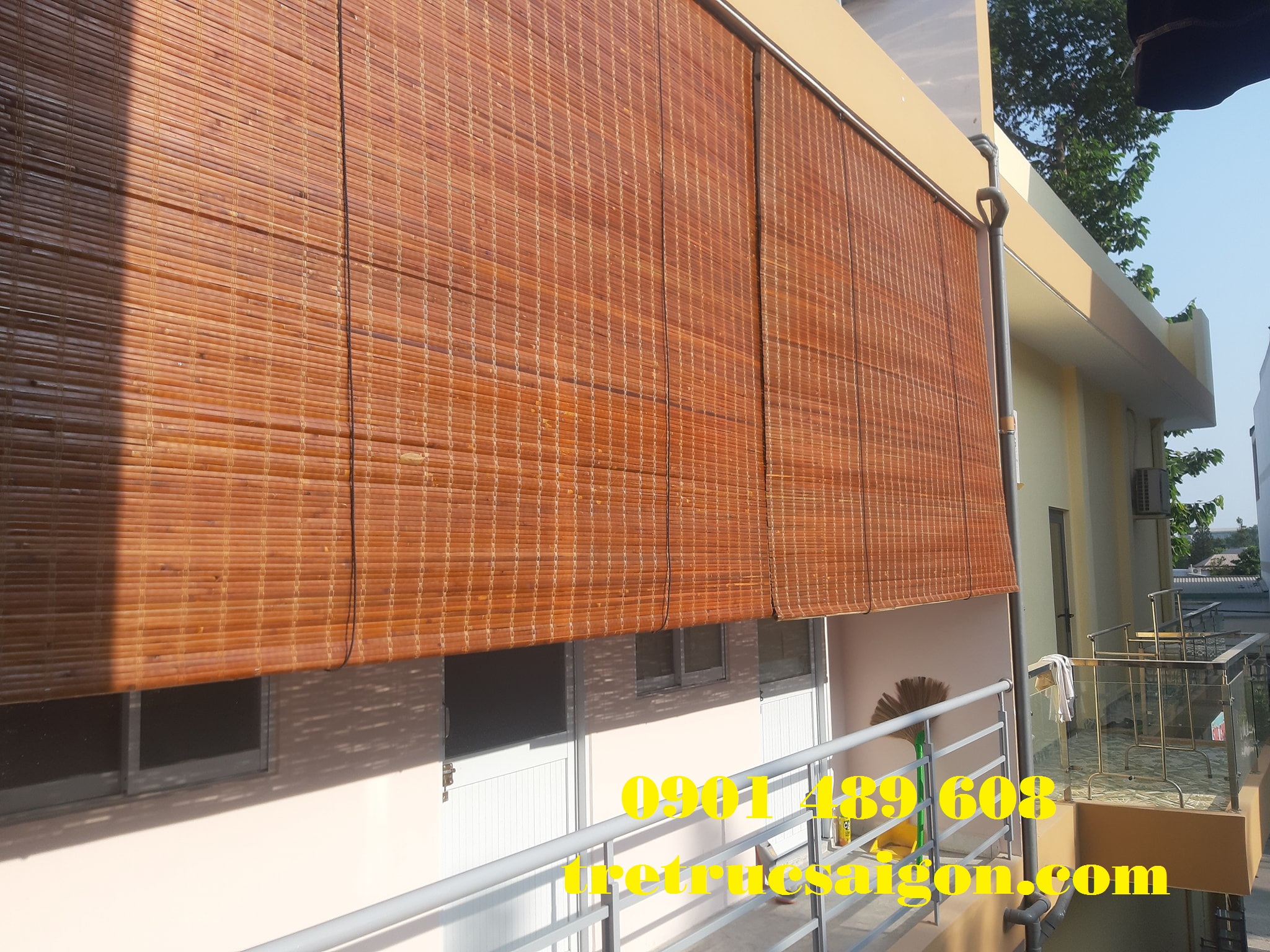 mành sáo ngoài trời nhà dân quận 