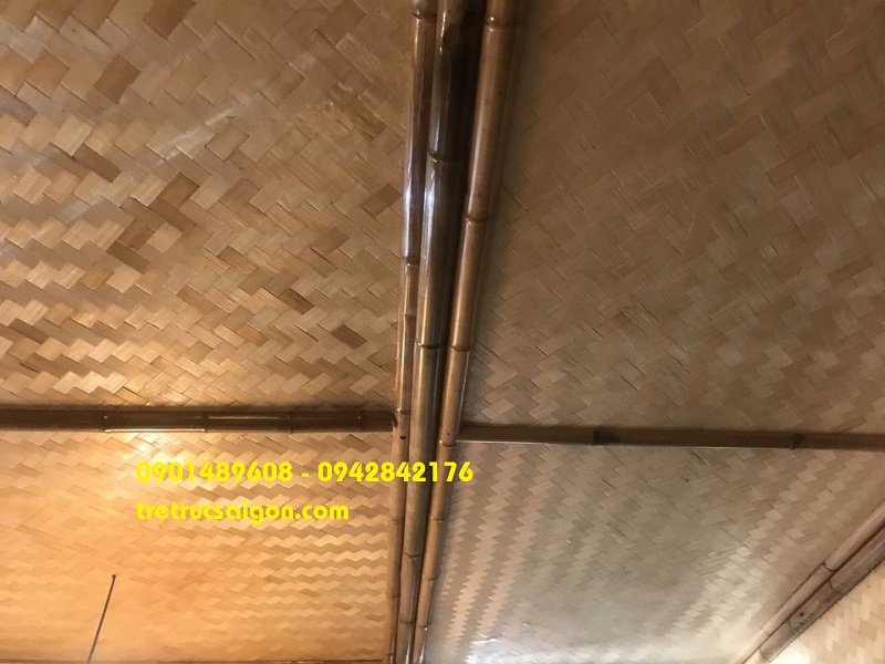 ốp cót tre trúc đơn giản 2
