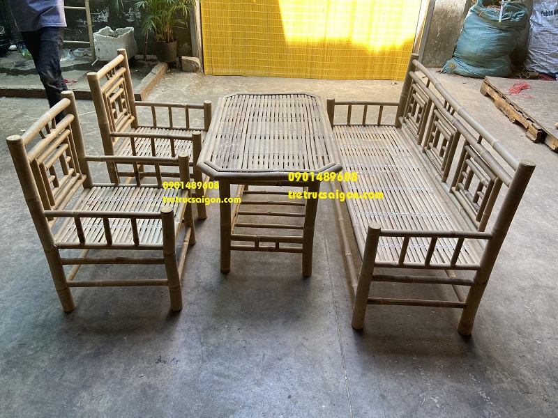 bộ bàn ghế tre đẹp