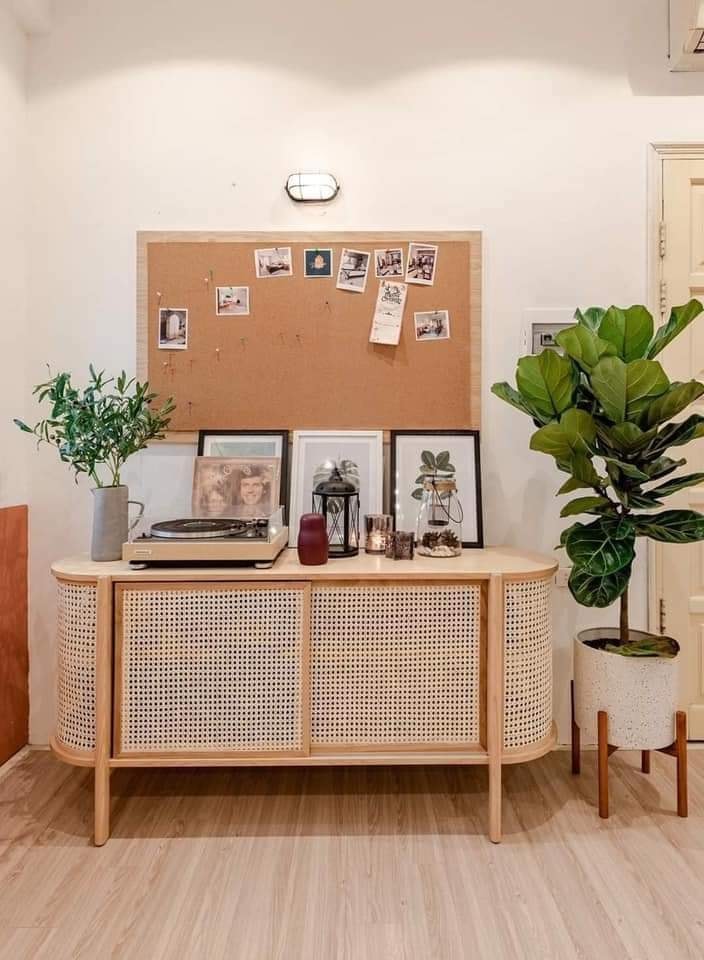 nội thất mây mắt cáo trang trí