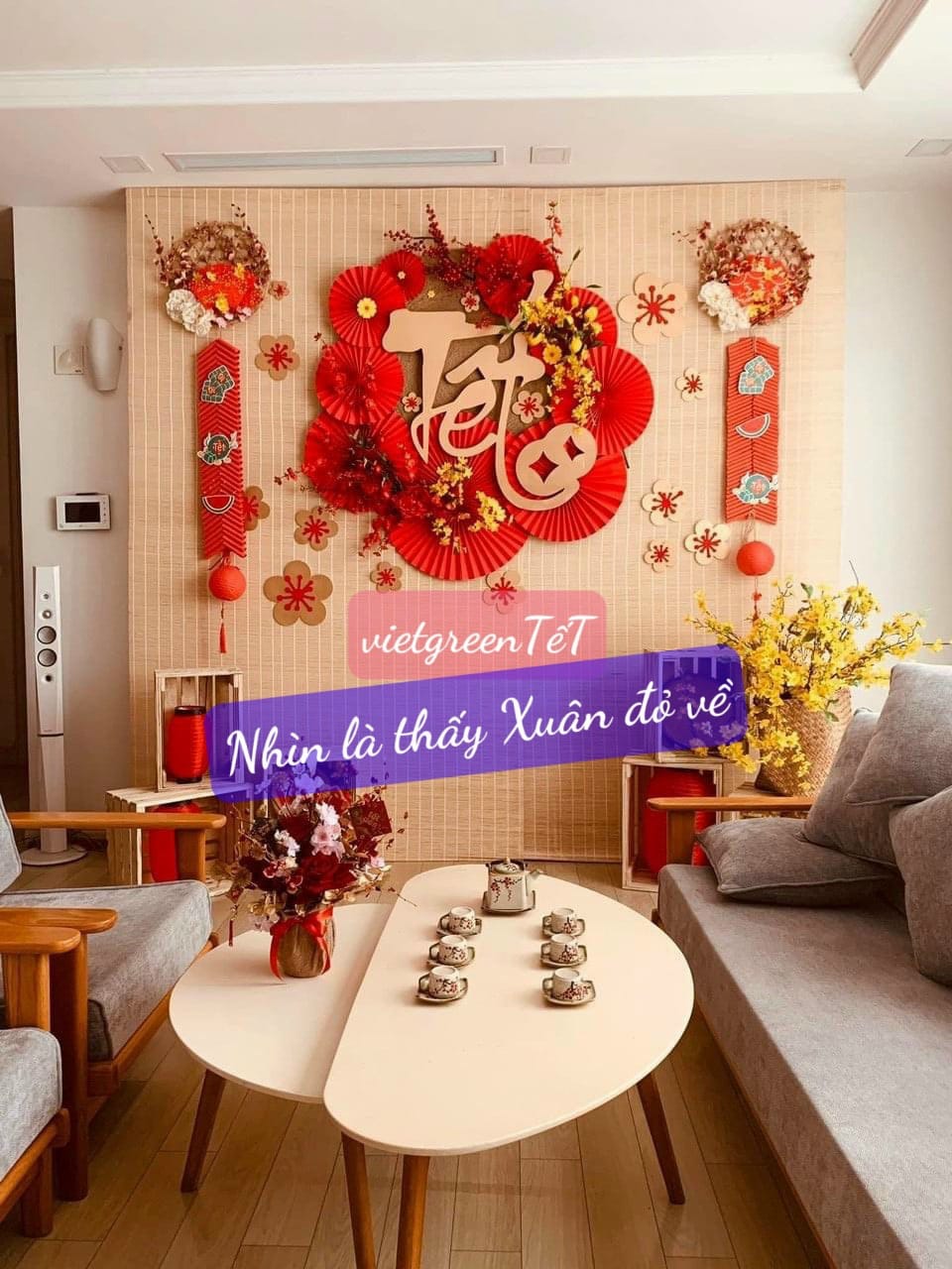 mành tre tết