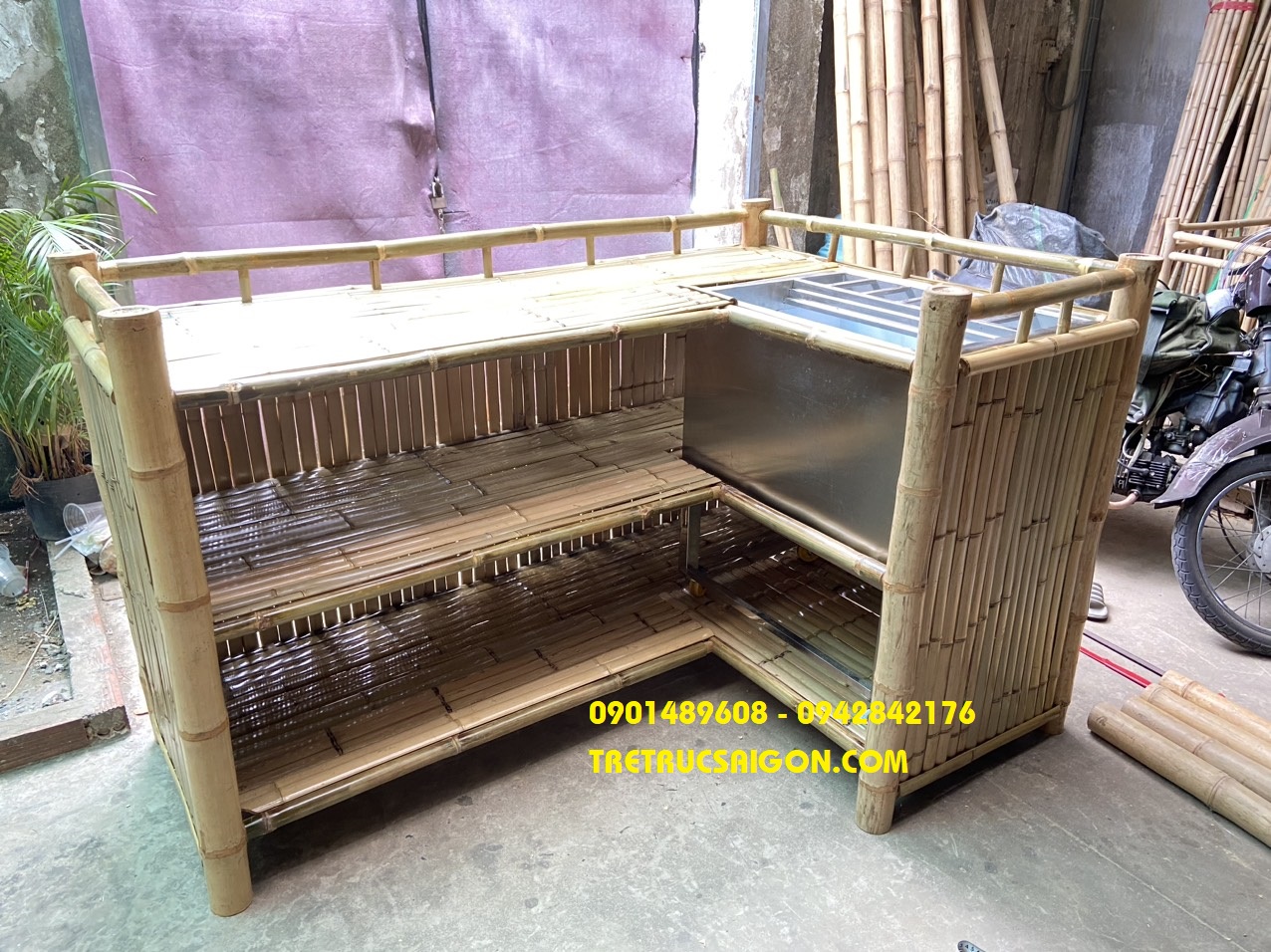quầy tre nhà hàng 2