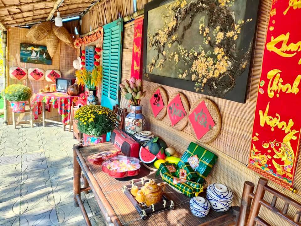 trang trí têt tiểu cảnh
