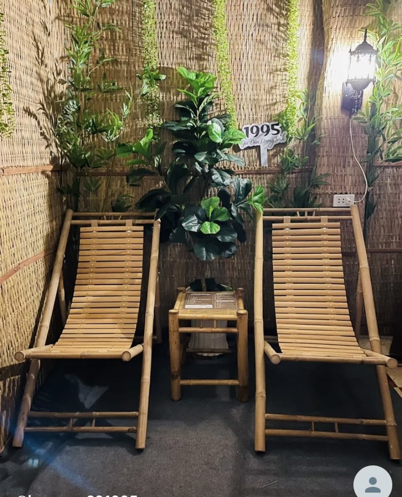 ghế tre thư giản