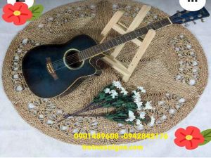 Thảm cói hoa chanh (KT 1m2,1m5)