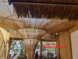 THI CÔNG TRẦN TRE TRÚC SIÊU ĐẸP