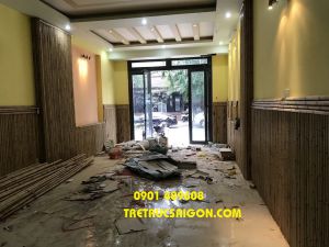 thi công tre trúc ốp tre