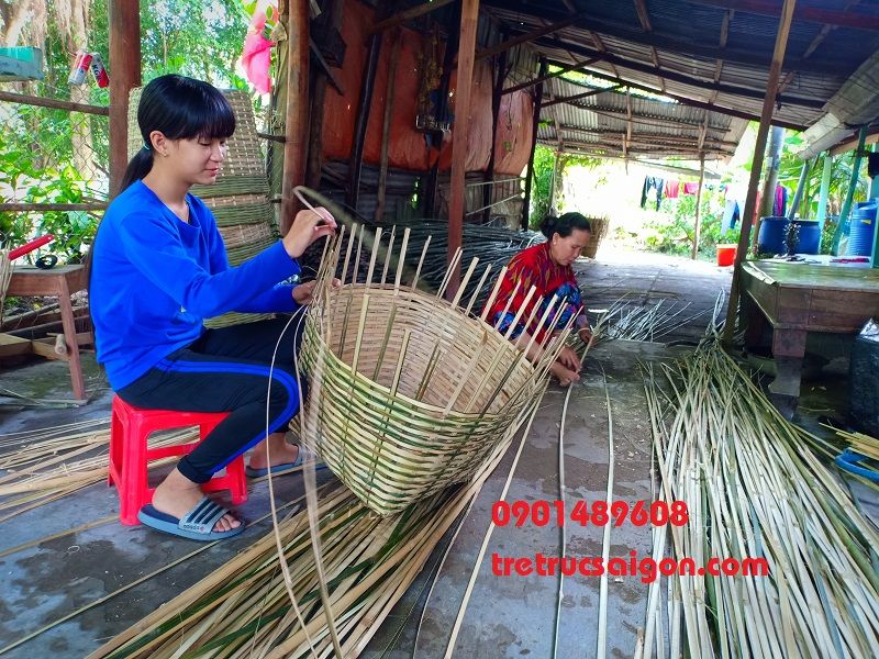 Cách đan sọt cần xé tre mà bạn chưa biết?