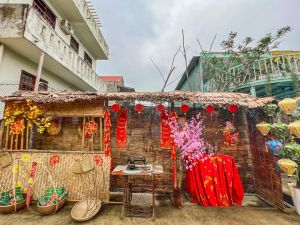 tiểu cảnh tết