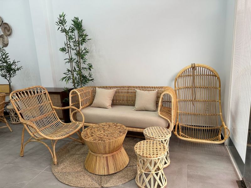 Ưu điểm của nội thất tre trúc