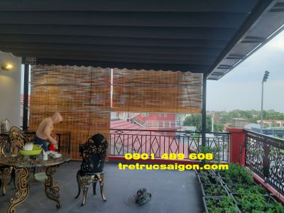Mành tre trúc sân thượng
