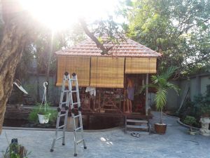 mành tre ngoài trời