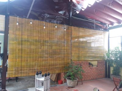 mành tre ngoài trời