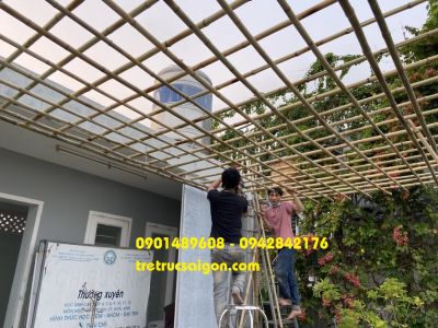 hướng dẫn làm giàn leo tre trúc