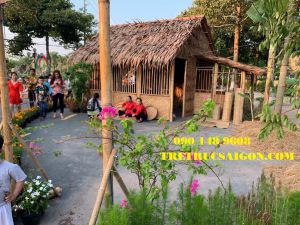 trang trí tre ngày tết