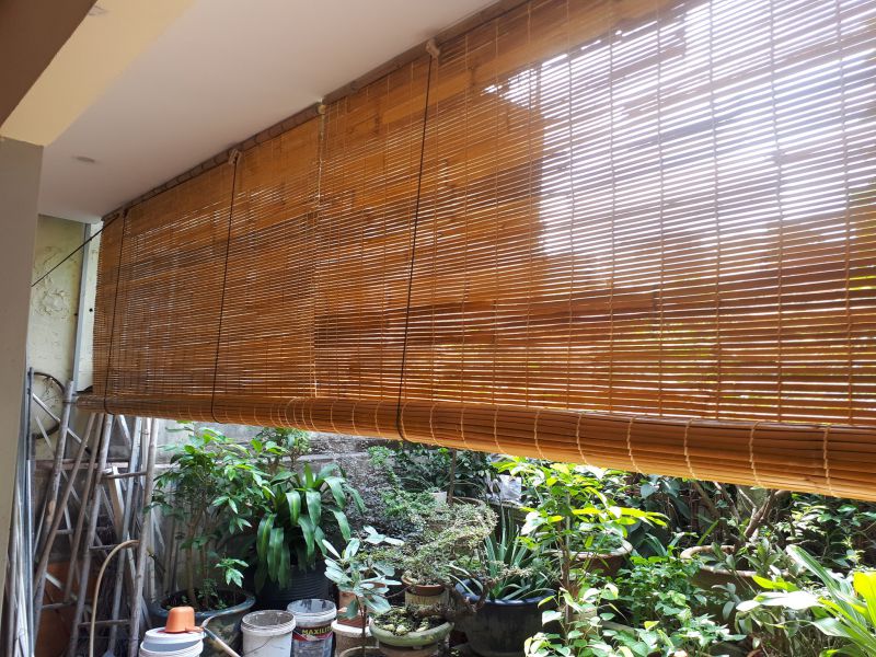 Mẫu màn sáo nứa ngoài trời